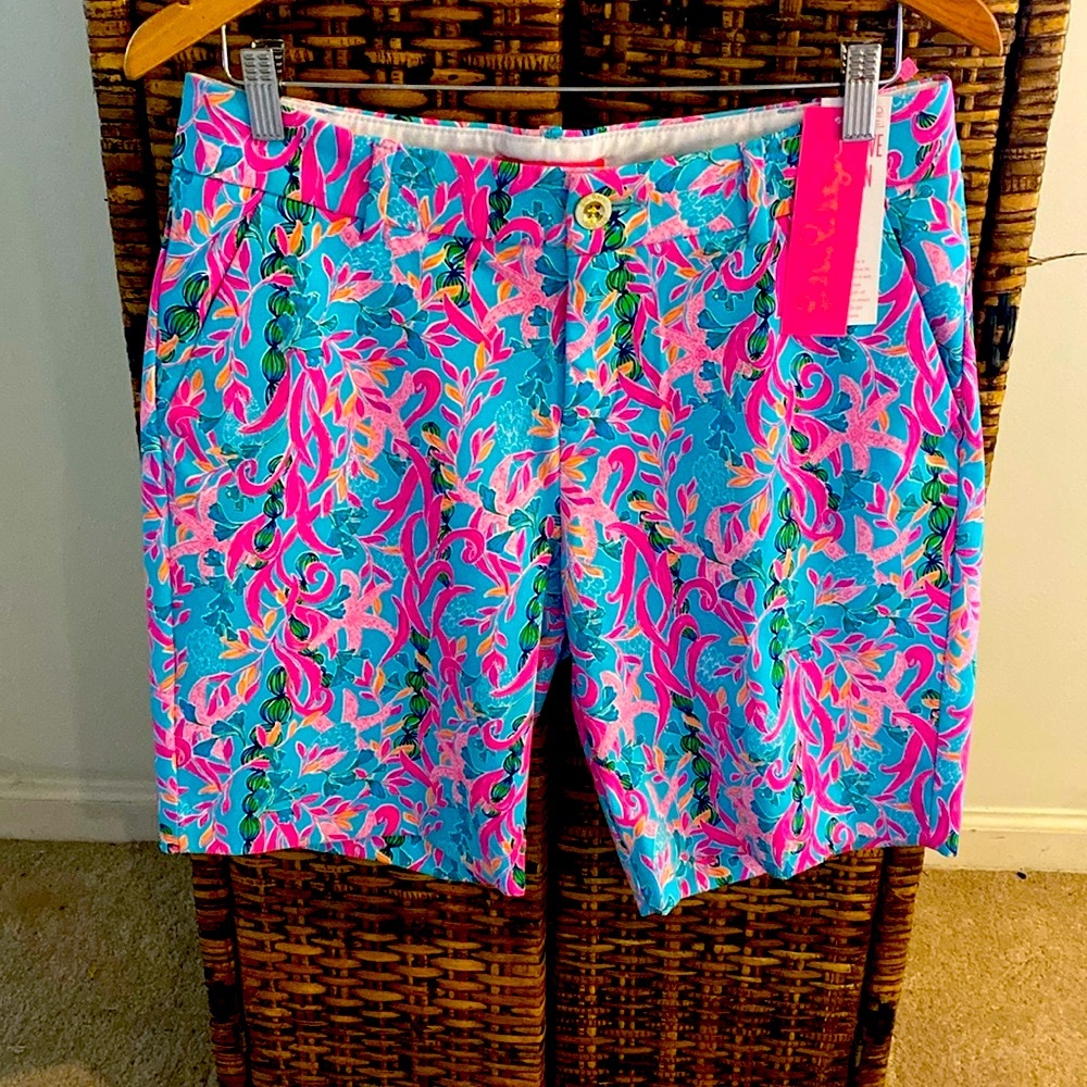 NWT Lilly Pulitzer Natia 9” knit shorts